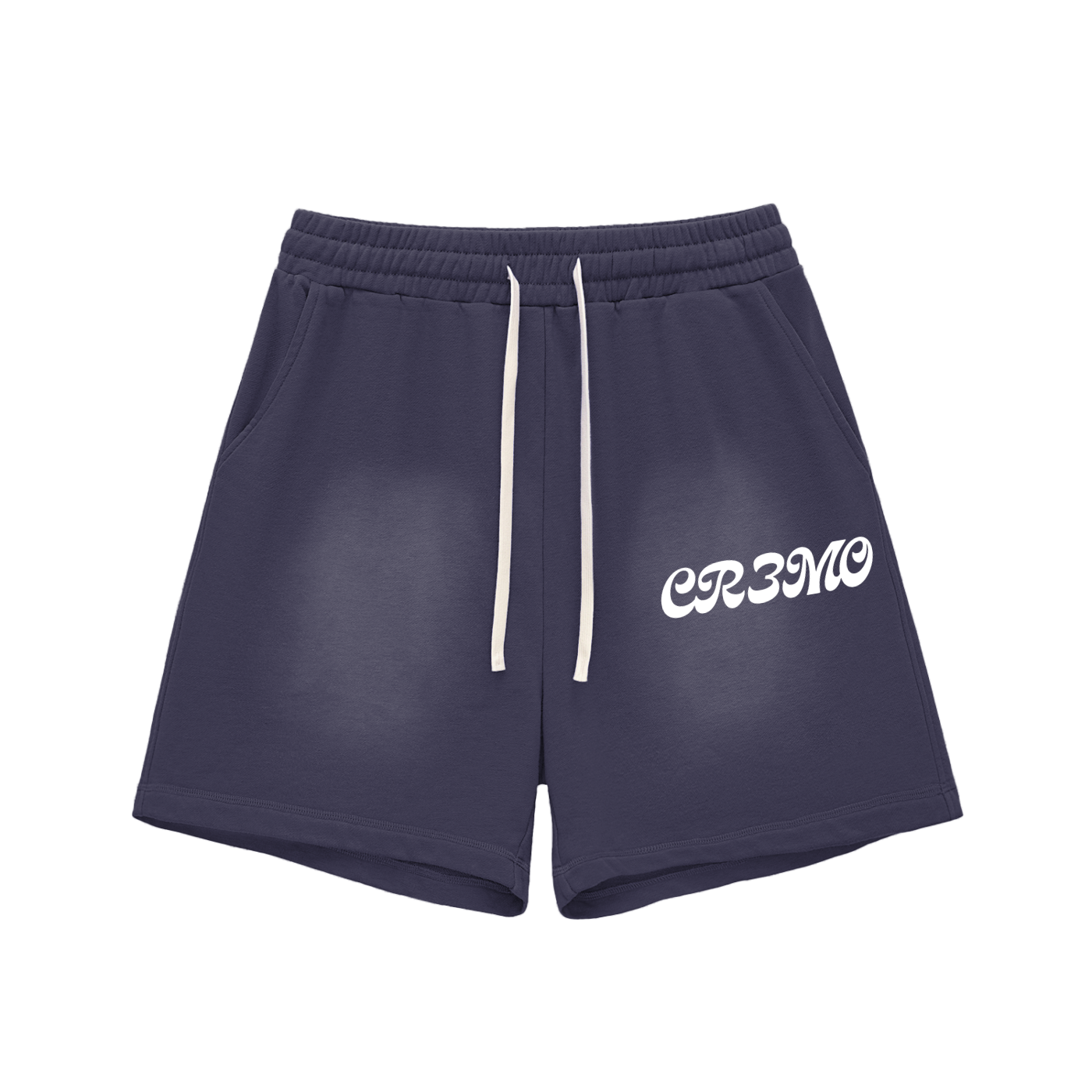 CR3MO Suave Sweat Shorts: Navy Blue