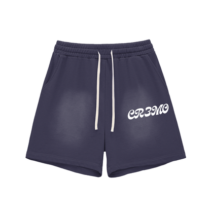 CR3MO Suave Sweat Shorts: Navy Blue