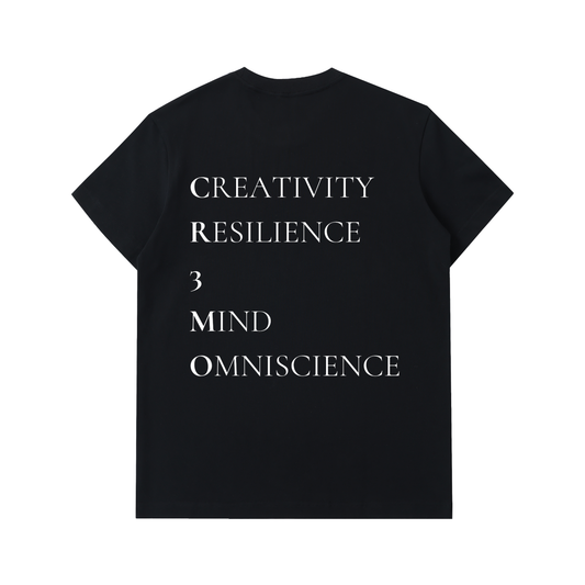 CR3MO Badge T-Shirt: Black