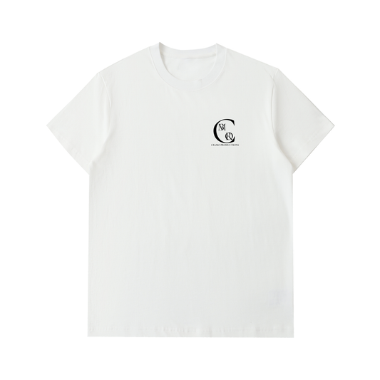 CR3MO Badge T-Shirt: White
