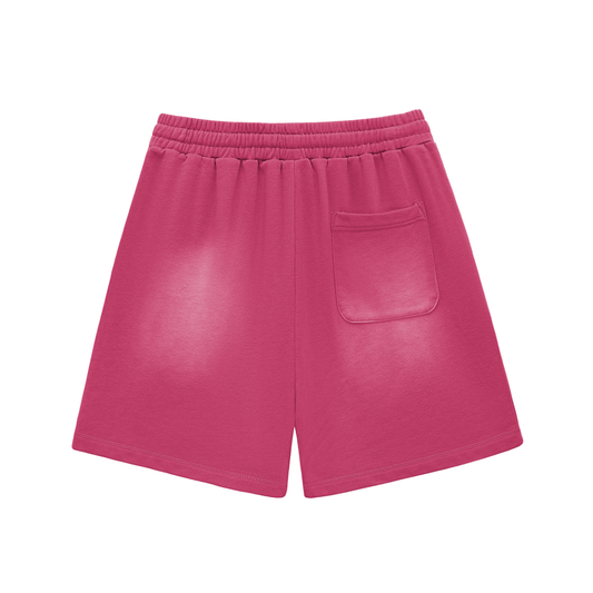 CR3MO Suave Sweat Shorts: Rose Red